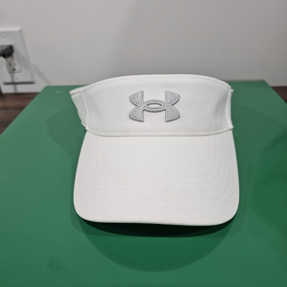 Under Armour White HeatGear Adjustable Golf/Running Visor - OSFA - Picture 6 of 6